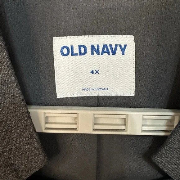 Old Navy Women's 4X Pixie Blazer Classic Gray Career Capsule 1 Button Officecore - Picture 3 of 9